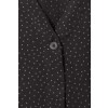 Langärmlige V-Bluse mit Punktemuster /