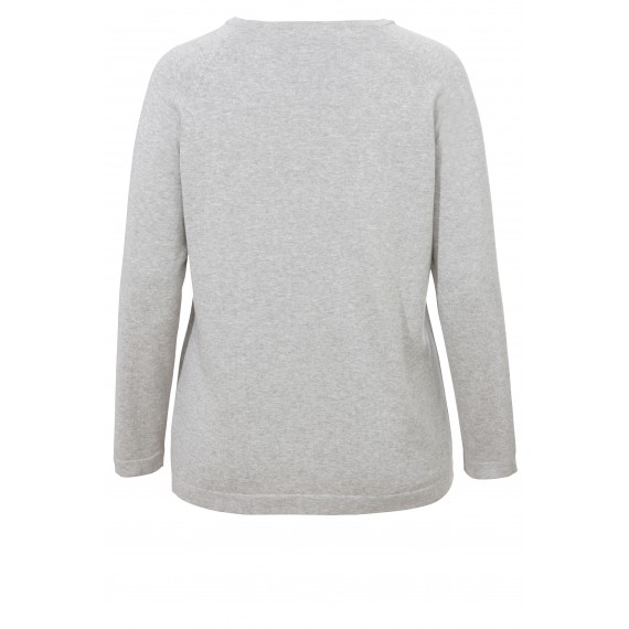 Schimmernder Pullover mit Verzierungen /