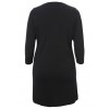 Modisches Strick-Kleid mit 3/4-Ärmeln /