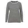 Ringel-Pullover mit U-Boot-Ausschnitt /
