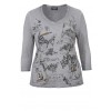 Fashion-Shirt mit Strass und Perlen /