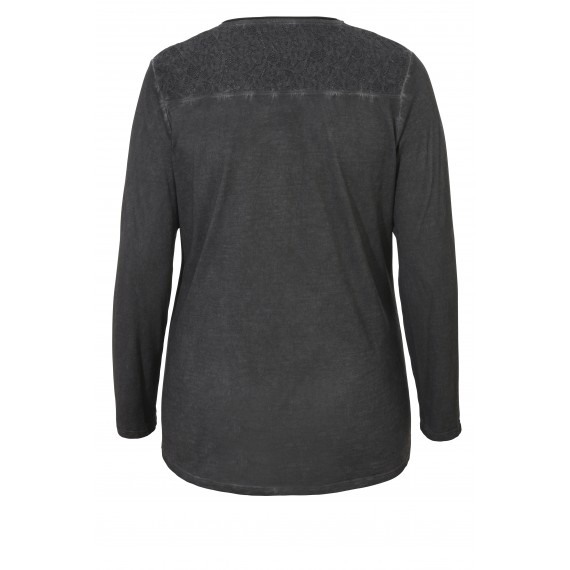 Vintage-Shirt mit Strass und Spitze /