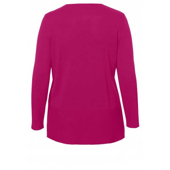 Femininer Pullover mit Struktur-Mix /