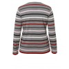 Fröhlicher Pullover mit Ringel-Muster /