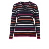 Fröhlicher Pullover mit Ringel-Muster /