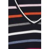 Fröhlicher Pullover mit Ringel-Muster /