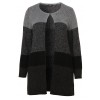 Kuschelige Strick-Jacke mit Farbverlauf /