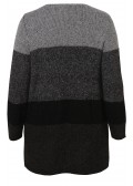Kuschelige Strick-Jacke mit Farbverlauf /
