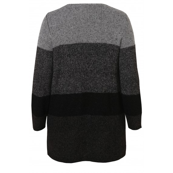 Kuschelige Strick-Jacke mit Farbverlauf /
