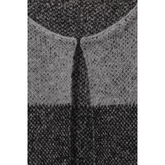 Kuschelige Strick-Jacke mit Farbverlauf /