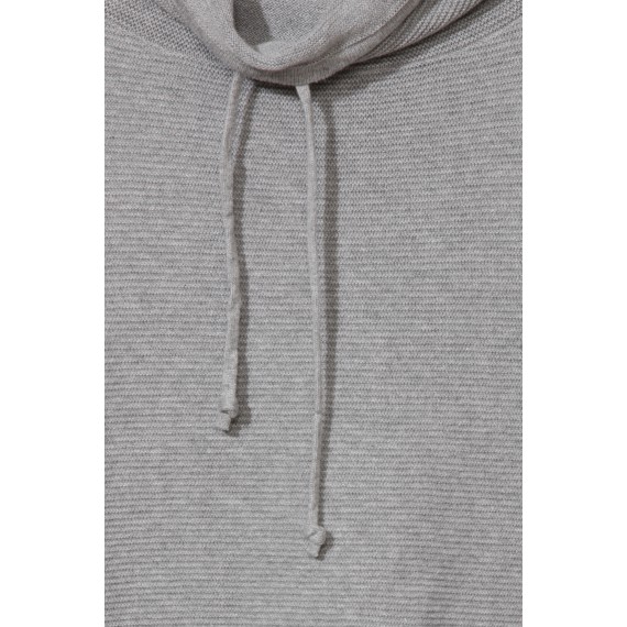 Lässiger Rollkragen-Pullover mit Struktur-Streifen /