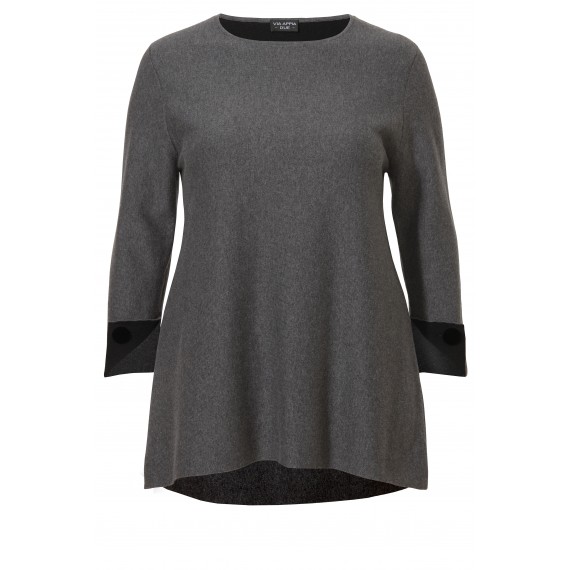 Modischer Pullover mit Knopf-Details /