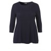 Edler Pullover mit Struktur-Einsatz /