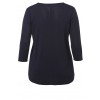 Edler Pullover mit Struktur-Einsatz /
