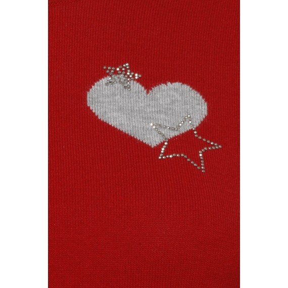 Verspielter Pullover mit Farbkontrast /