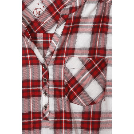 Süße Bluse mit Karo-Muster /