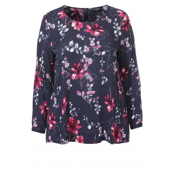 Romantische Bluse mit floralem Print /