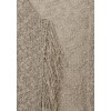 Offene Bouclé-Strickjacke mit Fransen /