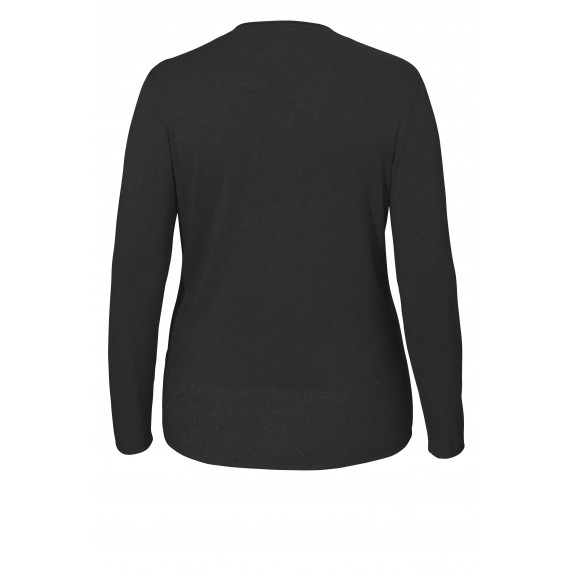 Strickjacke mit tiefem V-Ausschnitt /