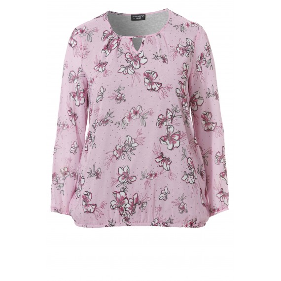 Romantische Bluse mit floralem Print /