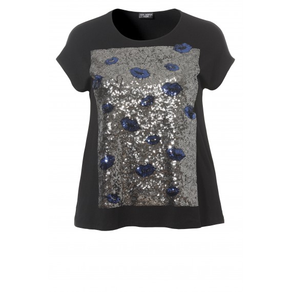 Modisches T-Shirt mit Pailletten-Motiv /
