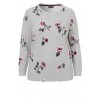 Feminines Sweatshirt mit floralem Print /