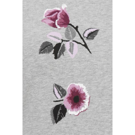 Feminines Sweatshirt mit floralem Print /