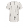 Kontrast-Shirt mit Grafik-Druck /