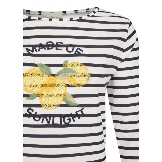 Sommerliches Shirt mit Pailletten-Motiv /
