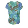 Luftiges Blusen-Shirt mit Dschungelmotiv /