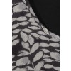 Halbtransparente Bluse mit floralem Muster /