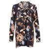 Zarte Long-Bluse mit Schluppe /
