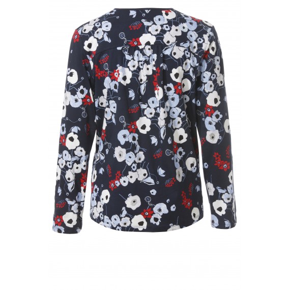 Luftige Bluse mit floralem Print /