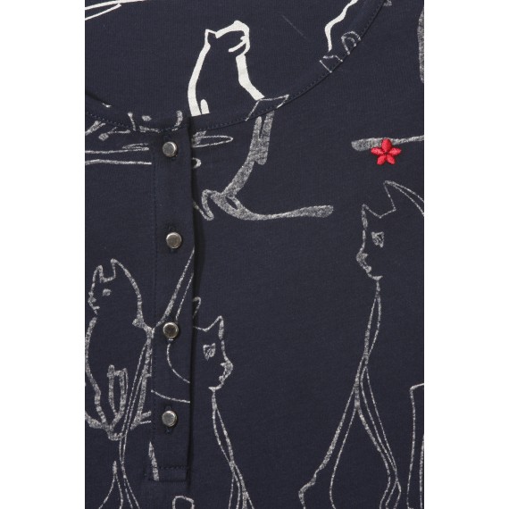 Verspieltes Shirt mit Print /