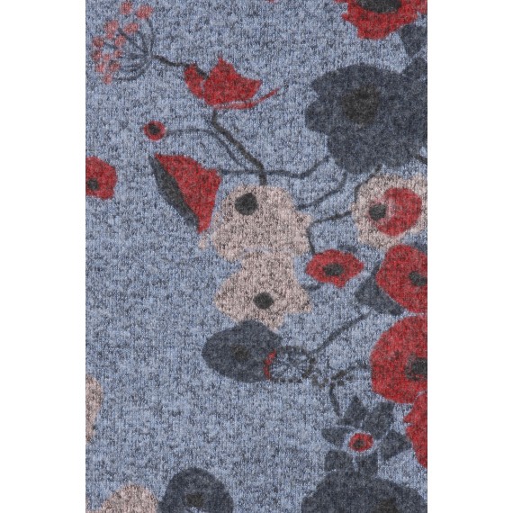 Romantischer Pullover mit floralem Print /