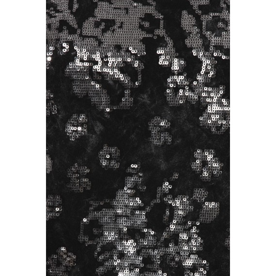 Effektvolles Shirt mit Druck und Pailletten /