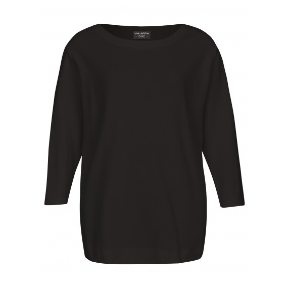 Cleaner Pullover mit Materialstruktur /