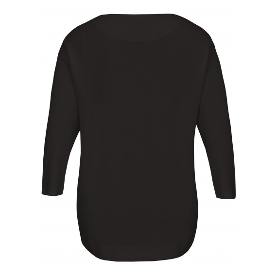 Cleaner Pullover mit Materialstruktur /