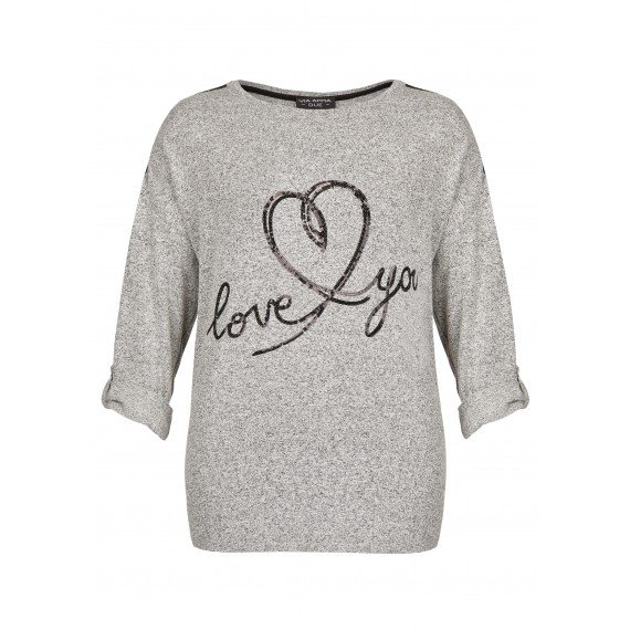 Verspielter Pullover "love you" /