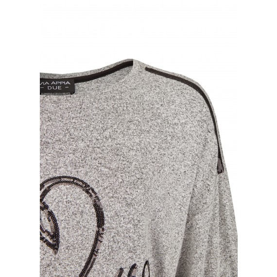 Verspielter Pullover "love you" /