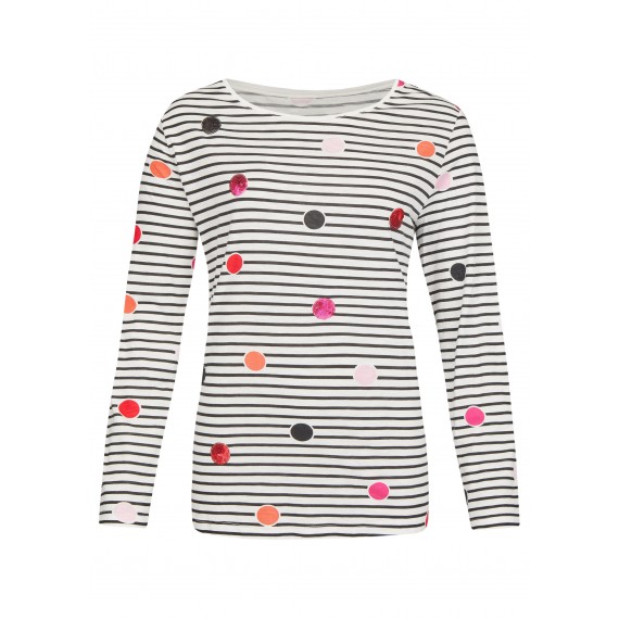 Verspieltes Shirt mit Muster-Mix /
