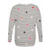 Verspieltes Shirt mit Muster-Mix /
