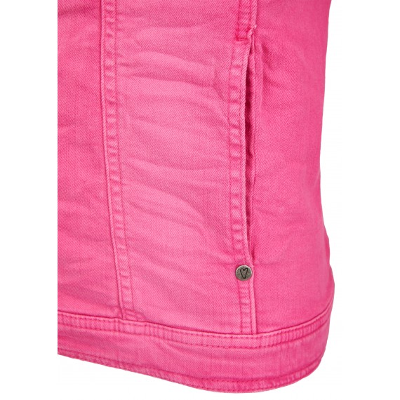 Moderne Jeans-Jacke mit figurformenden Nähten /