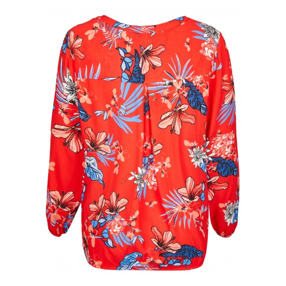 Romantische Bluse mit Blumen-Muster /