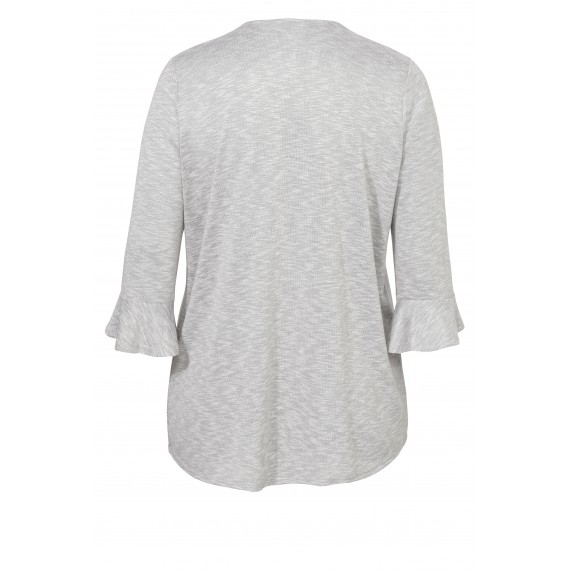 Femininer Cardigan mit Volants /