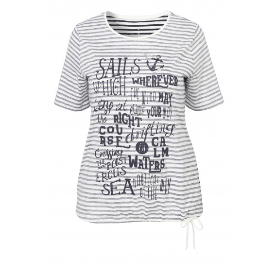 Maritimes Shirt mit Schrift /