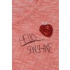 Sommerliches T-Shirt mit Stickereien /