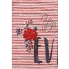 Süßes Ringel-Shirt mit Schrift /