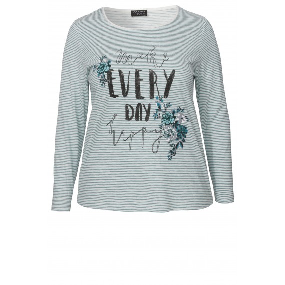 Süßes Ringel-Shirt mit Schrift /