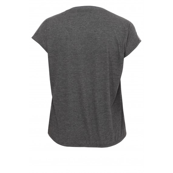 Verspieltes Shirt mit seidiger Front /